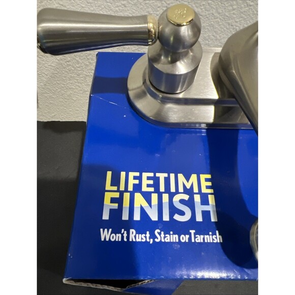 Glacier Bay Bathroom Faucet Brushed Nickel Brass Trim Finish Two Handles - Picture 7 of 16